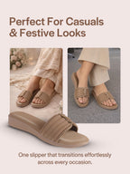 crystal stone slippers