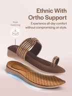 gold ethnic sandals