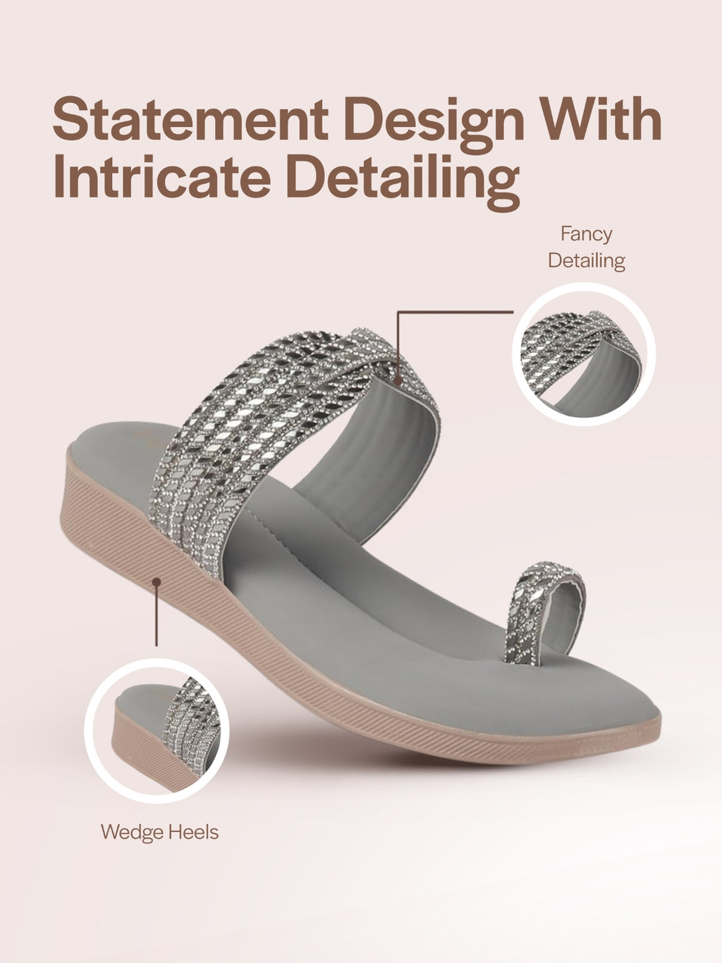 crystal stone slippers