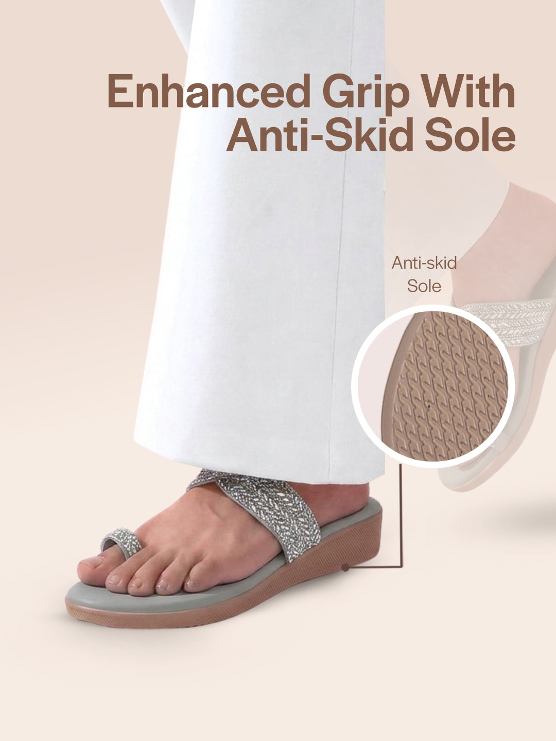 toe ring wedding slipper