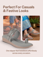 toe ring wedding slipper