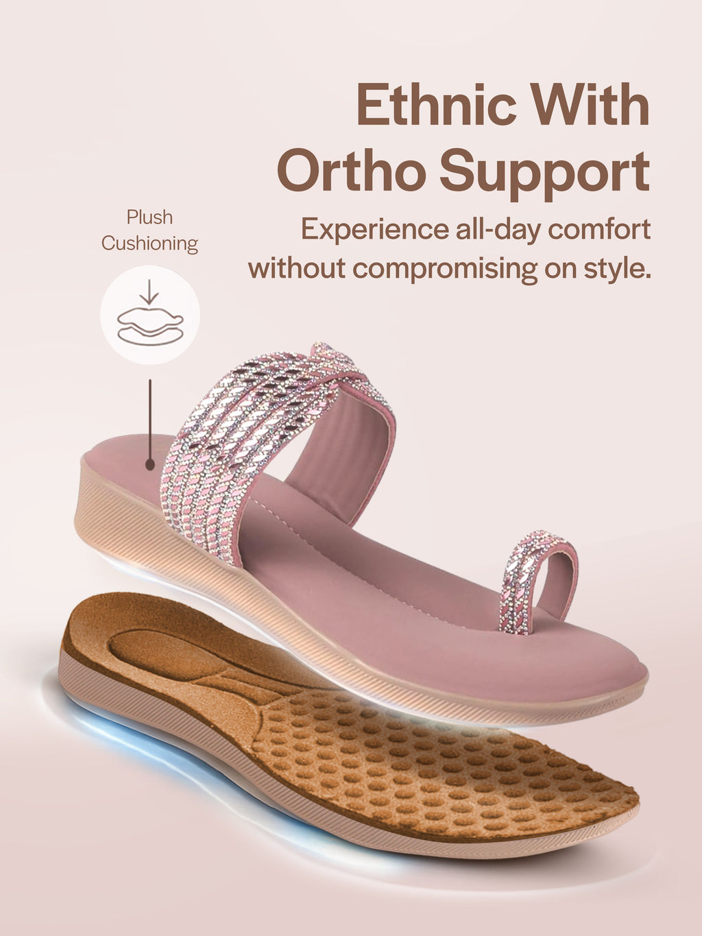 crystal stone slippers