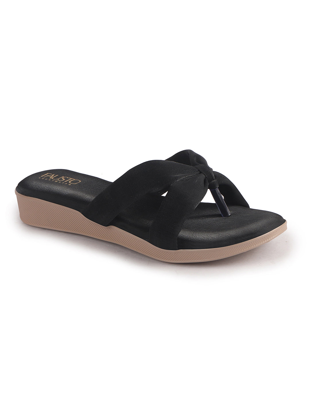 Women Black Bow Design Dual Strap Office Party Ortho Slip On Sandals|T-Strap Thong Slippers|Light Traditional Outfits, Festive Kurtis, Salwar Suit Set