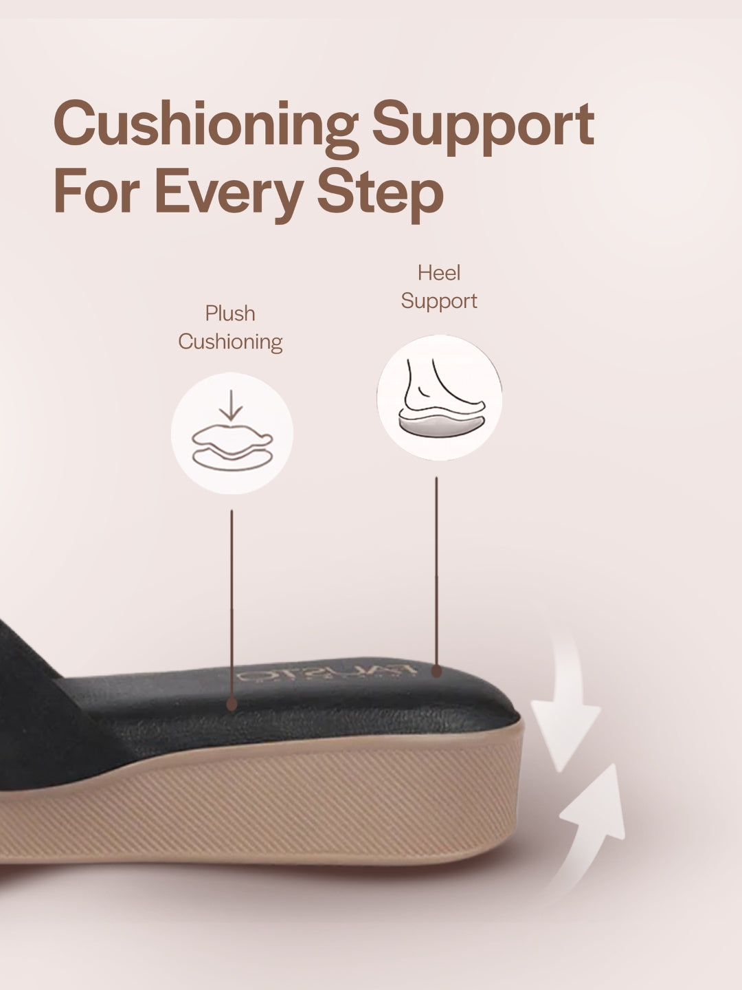 wedge heel ethnic slippers