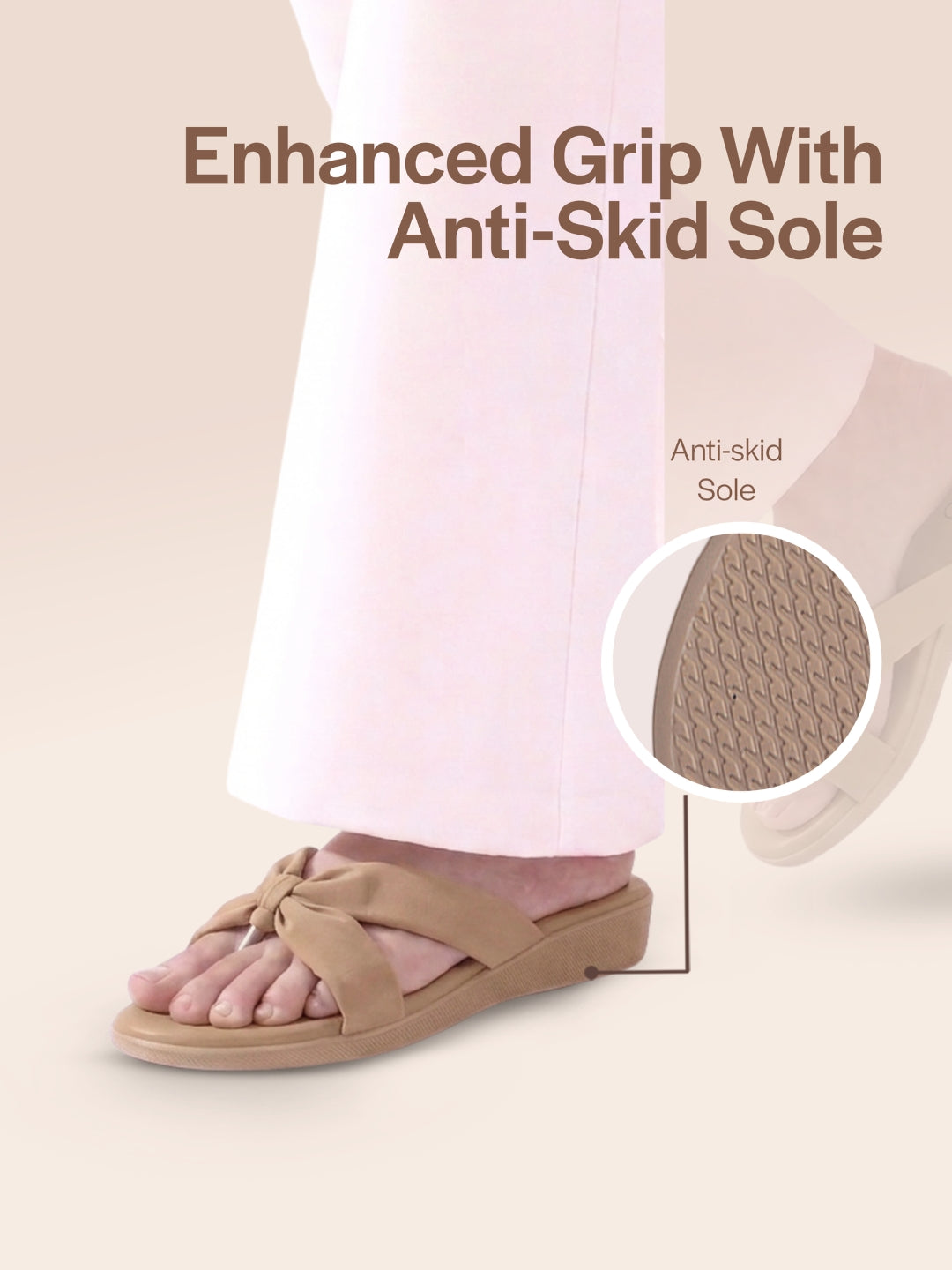wedge heel ethnic slippers