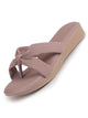 Women Lavender Bow Design Dual Strap Office Party Ortho Slip On Sandals|T-Strap Thong Slippers|Light Traditional Outfits, Festive Kurtis, Salwar Suit Set