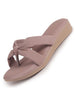 Women Lavender Bow Design Dual Strap Office Party Ortho Slip On Sandals|T-Strap Thong Slippers|Light Traditional Outfits, Festive Kurtis, Salwar Suit Set