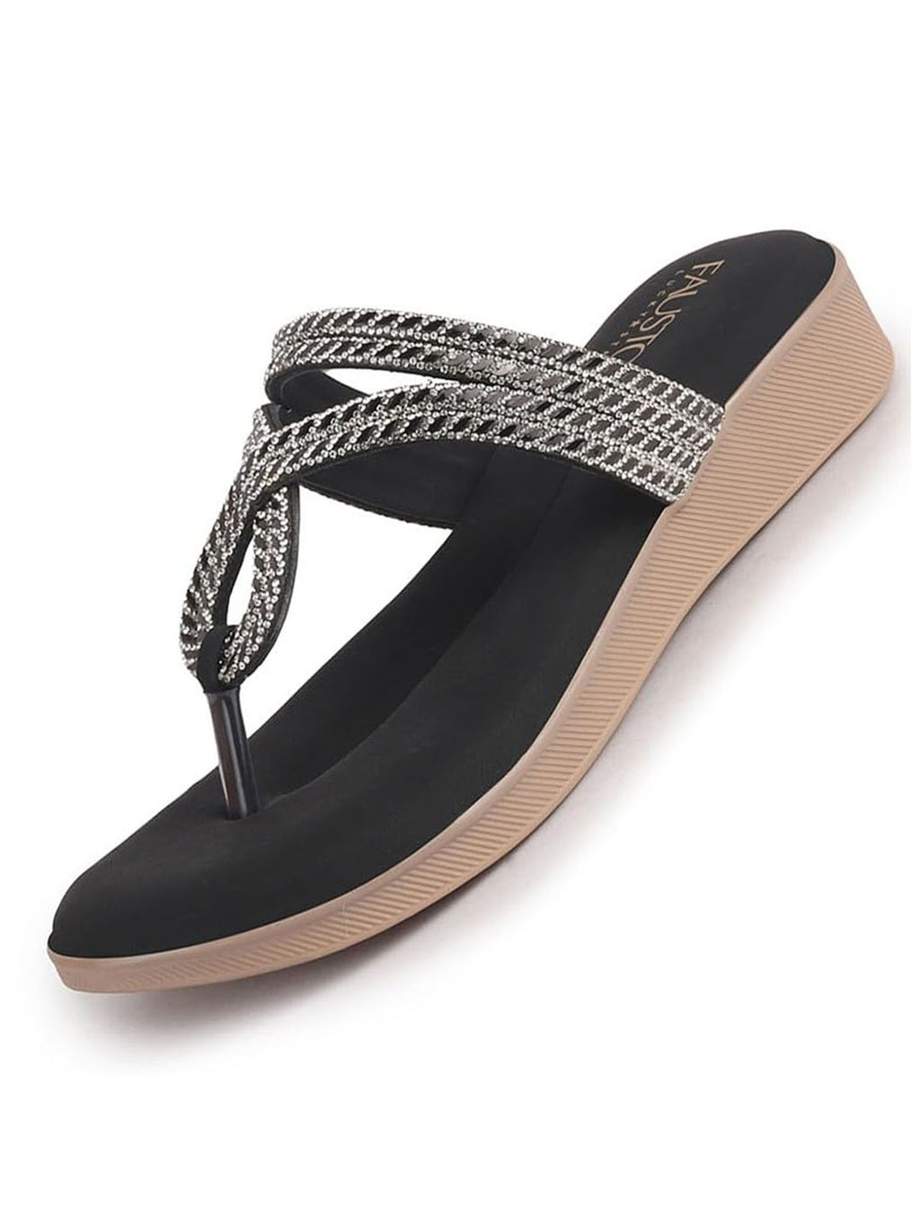 flat ethnic slippers women