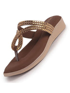 black ethnic party sandals