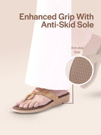 crystal stone slippers
