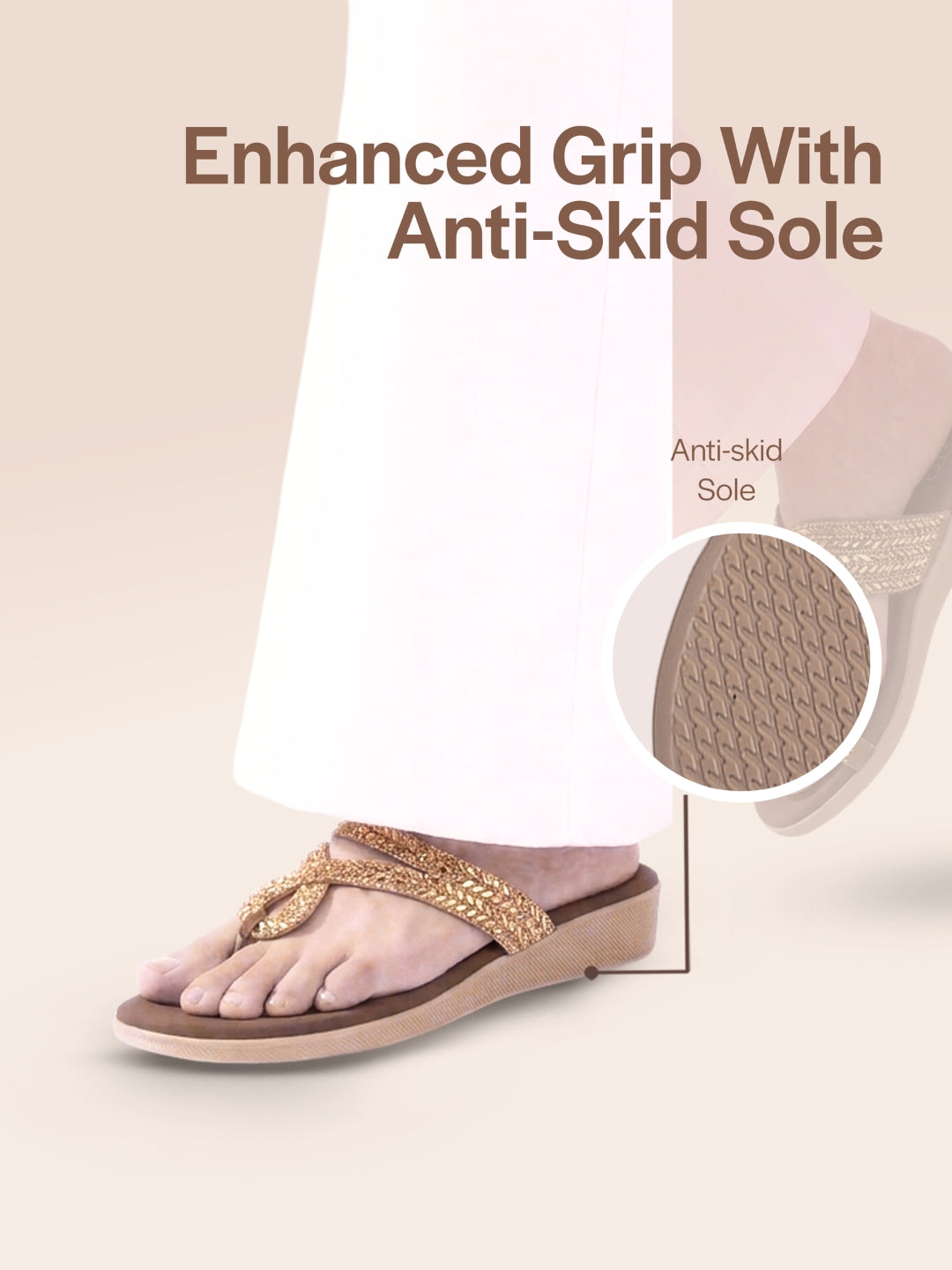 crystal stone slippers