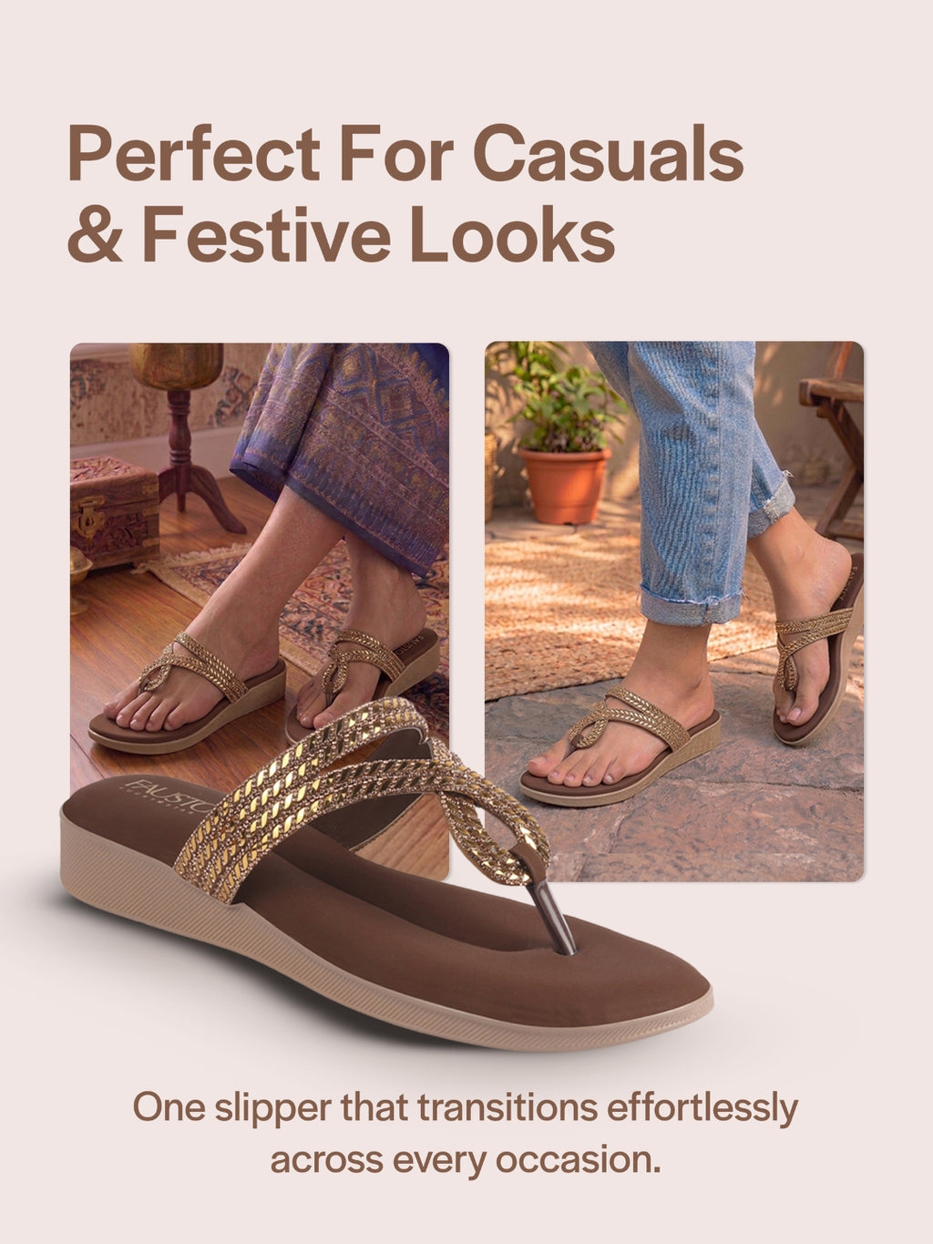 crystal stone slippers