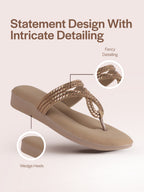 gold ethnic sandals