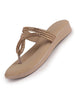 Women Khaki T-Strap Slip On Ethnic Sandals with Rhinestone Strap|Wedge Ortho Slip-On Slippers|Perfect for Wedding, Festive Outfits