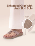flat ethnic slippers women