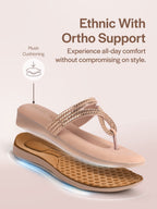 gold ethnic sandals