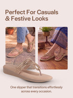 black ethnic party sandals