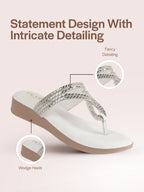 crystal stone slippers