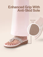 toe ring wedding slipper