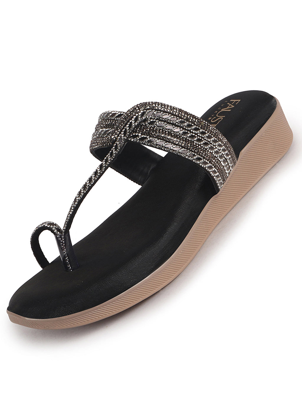 rhinestone strap sandals