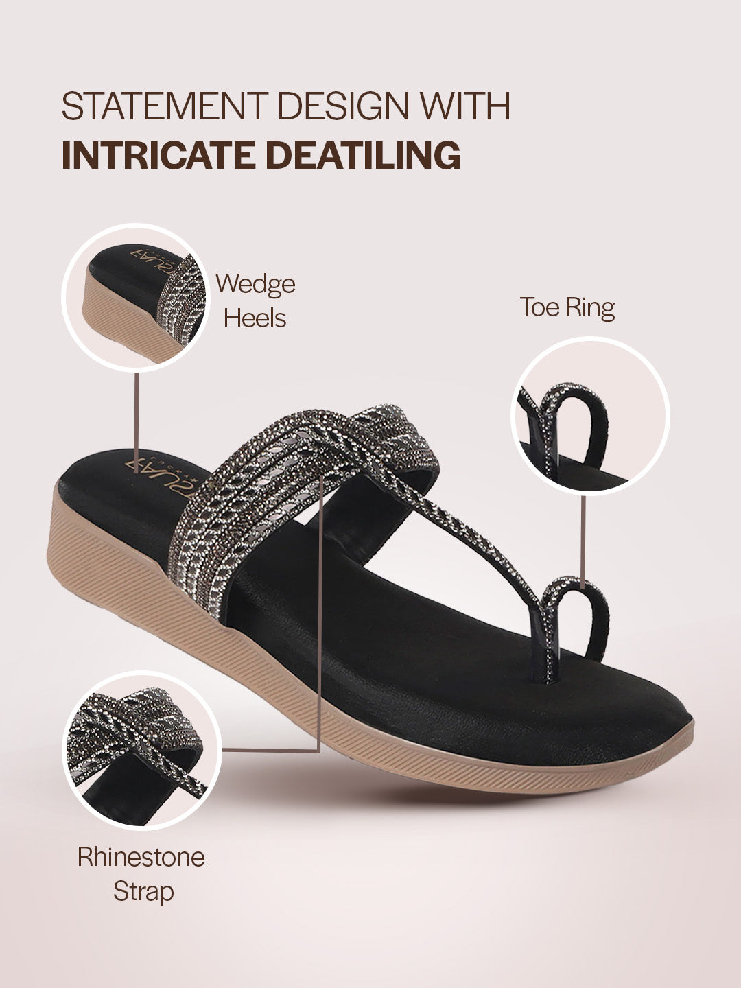 rhinestone strap sandals