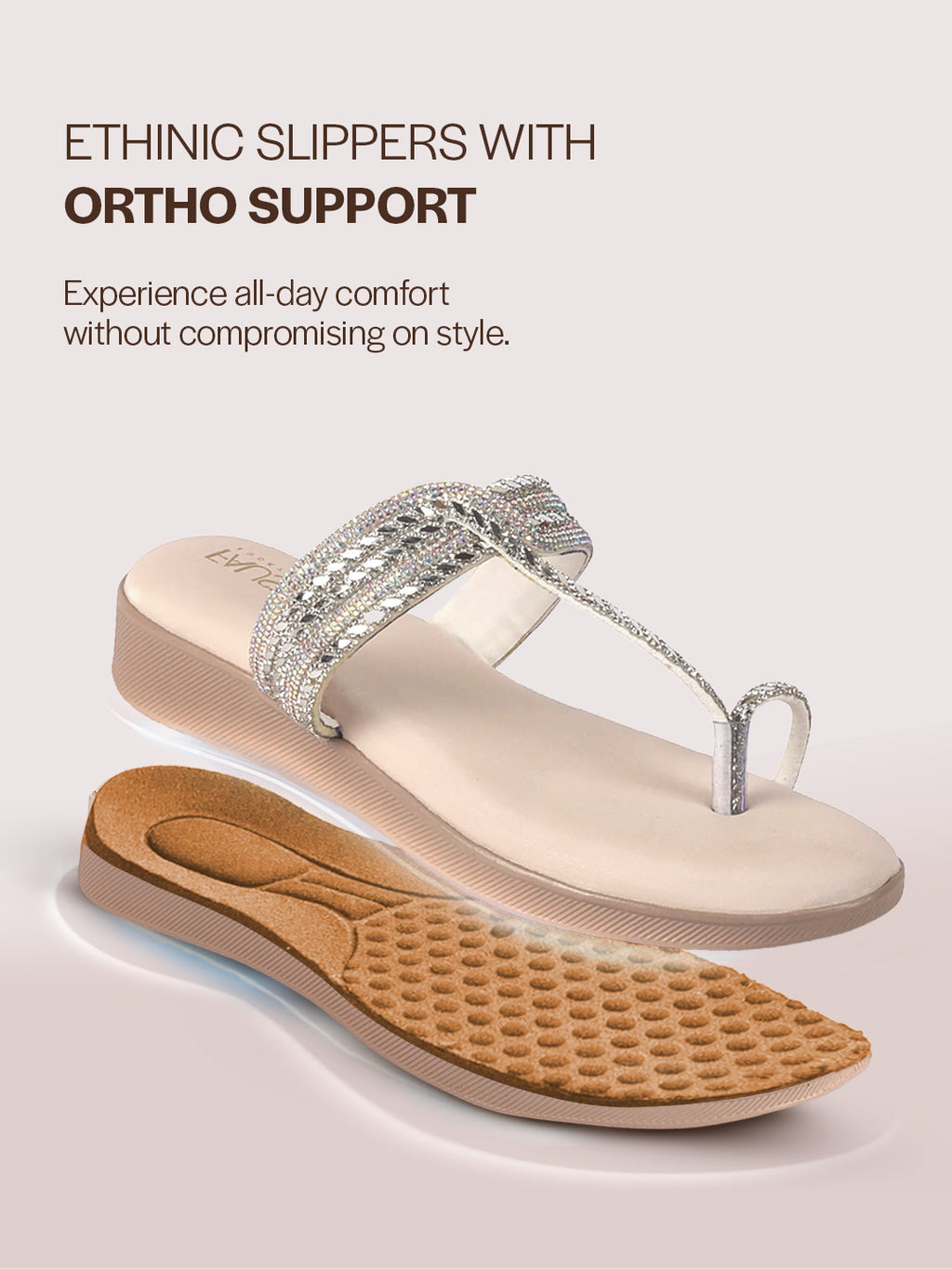 flat ethnic slippers women