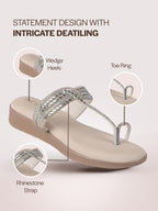 flat ethnic slippers women