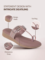 toe ring wedding slipper