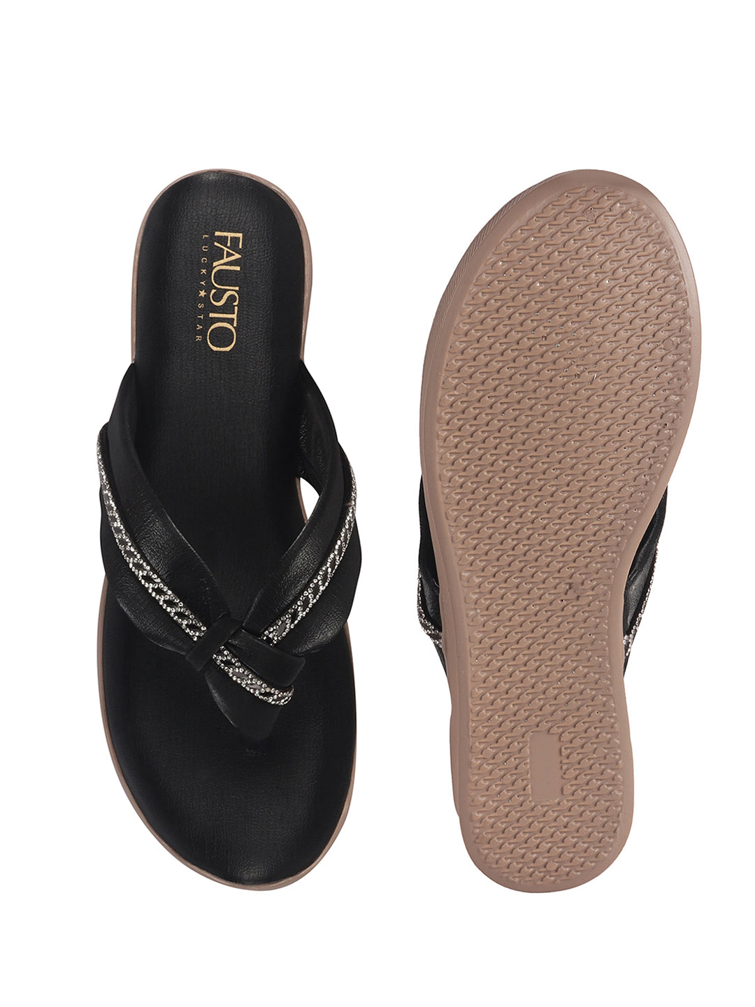 wedge heel ethnic slippers