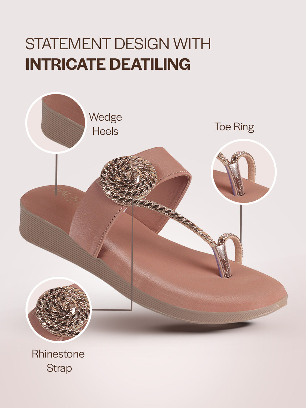 crystal stone slippers