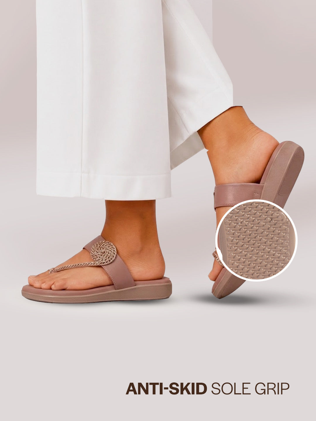 crystal stone slippers