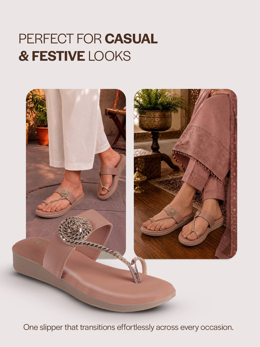 crystal stone slippers