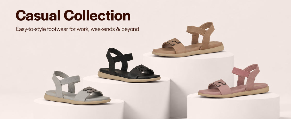 Women Grey Open Toe Casual Office Slip On Sandals with Elastic Strap|Memory Cushioned Insole Wedge Ortho Slippers for Wedding, Party Formal Outfits