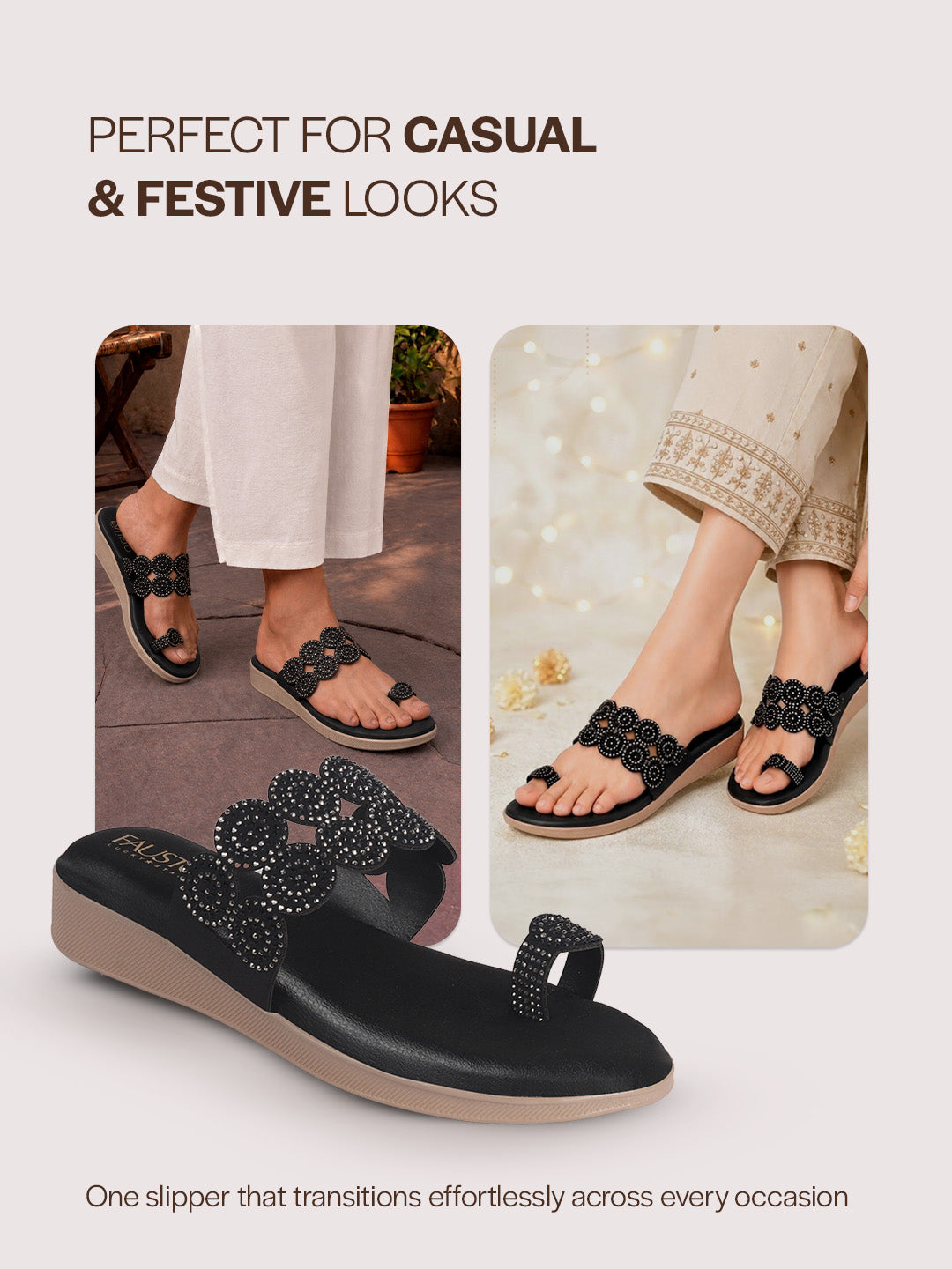 festive wear slippers for women