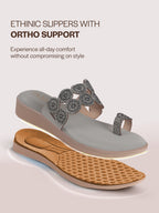 women slip on party flats