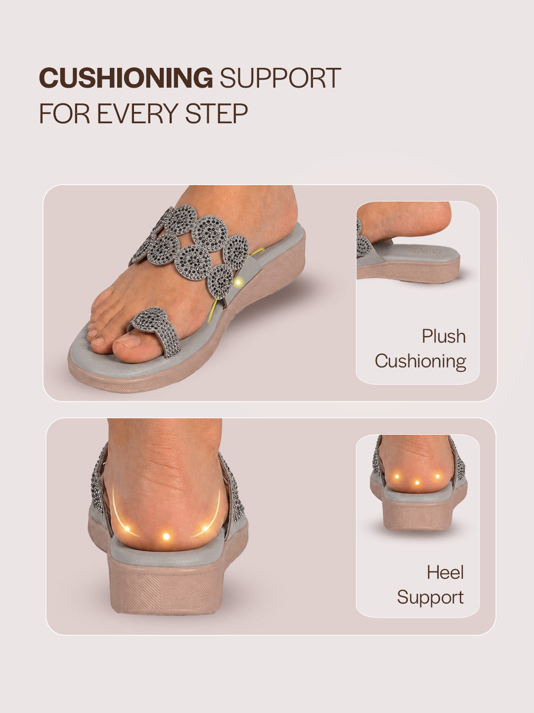 ethnic sandals for kurti & saree
