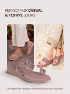 embellished ethnic flats for women