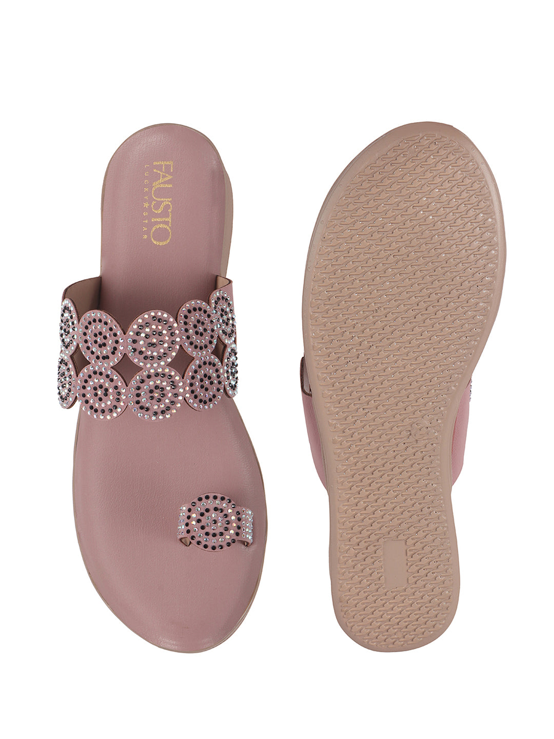 embellished ethnic flats for women