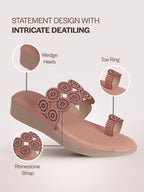 women slip on party flats