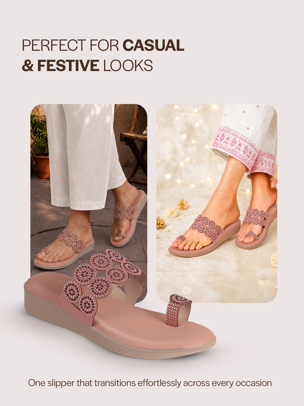 comfortable party wear flats