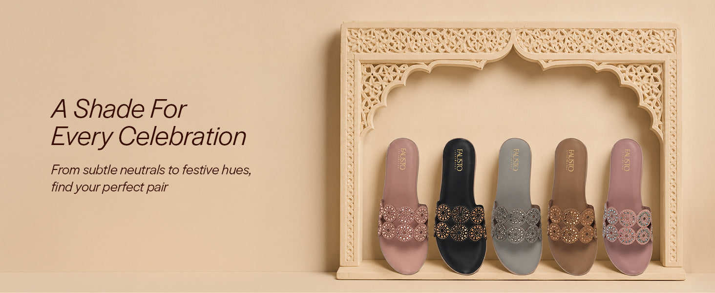 Women Grey Embellished Rhinestone Comfort Open Toe Studded Strap Slippers|Wedge Ortho Comfort Slip Ons for Wedding, Party, Festives, Traditional Indian Outfits