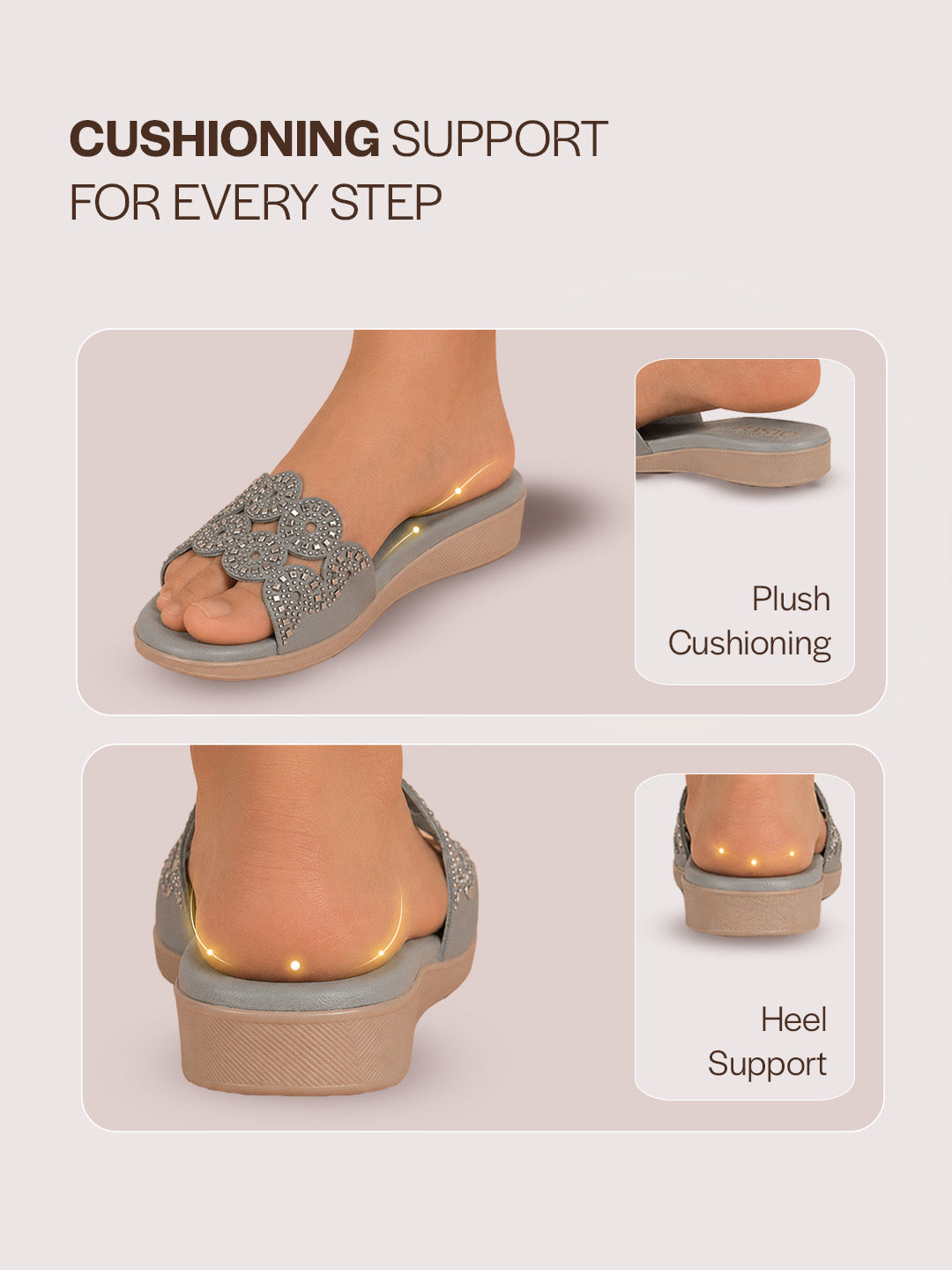 ethnic sandals for kurti & saree