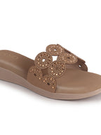 women slip on party flats