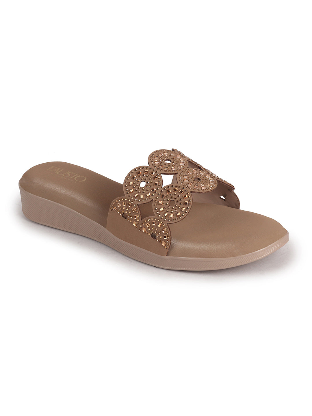 women slip on party flats