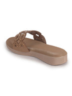 women slip on party flats