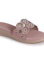 embellished ethnic flats for women