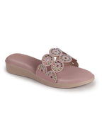embellished ethnic flats for women