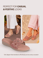 comfortable party wear flats