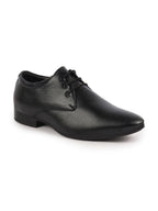 basics men black formal office lace up shoes