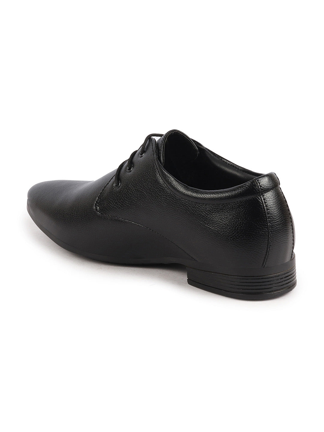 basics men black formal office lace up shoes